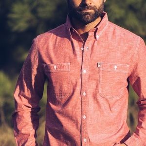 Salmon J. Crew Workshirt Button Down